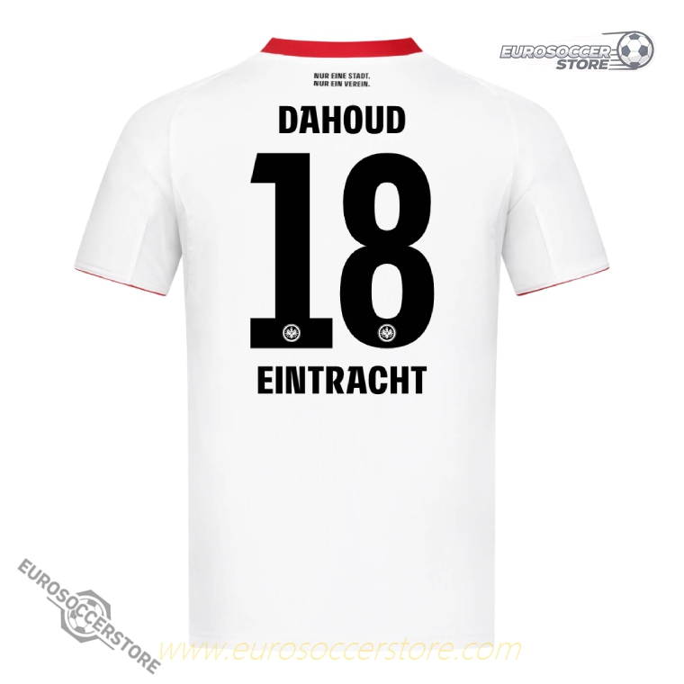 Away Jersey of Eintracht Frankfurt for DAHOUD 18 in the 25-26 Season