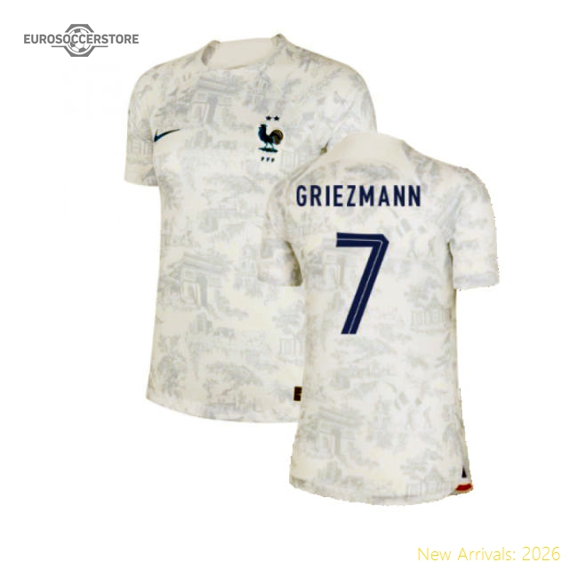 Top France 2022-2023 Official Away Shirt Contemporary Comfort