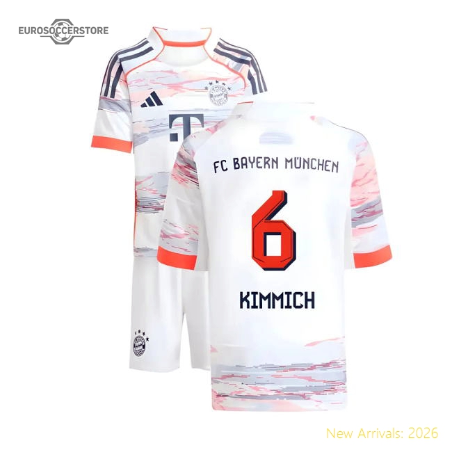 High-Quality 2025-2026 Bayern Munich Away Mini Kit (Kimmich 6)