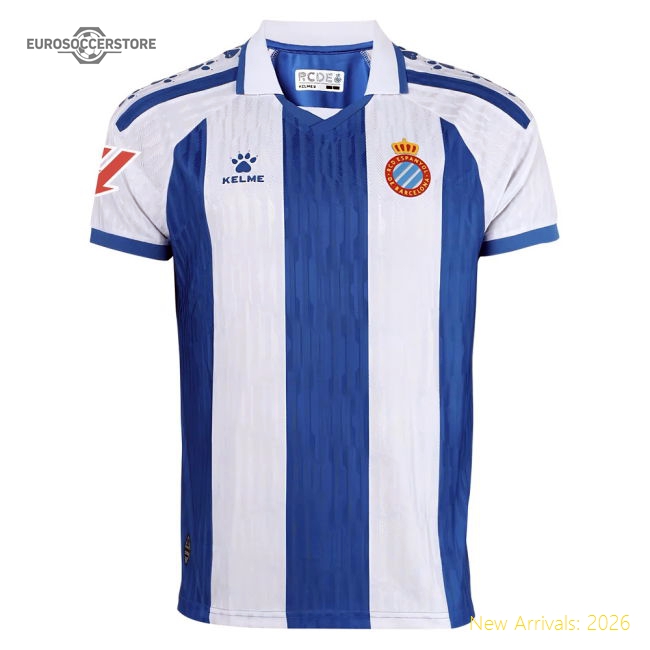 High-Quality 2025-2026 Rcd Espanyol Home Shirt (Your Name)