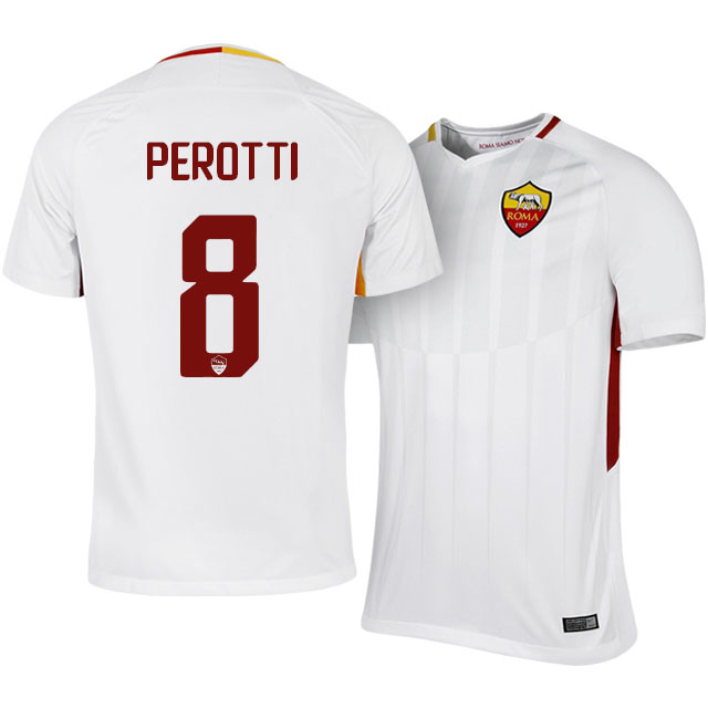 Roma Away 201718 Diego Perotti 8 Soccer Jersey Shirt - Official