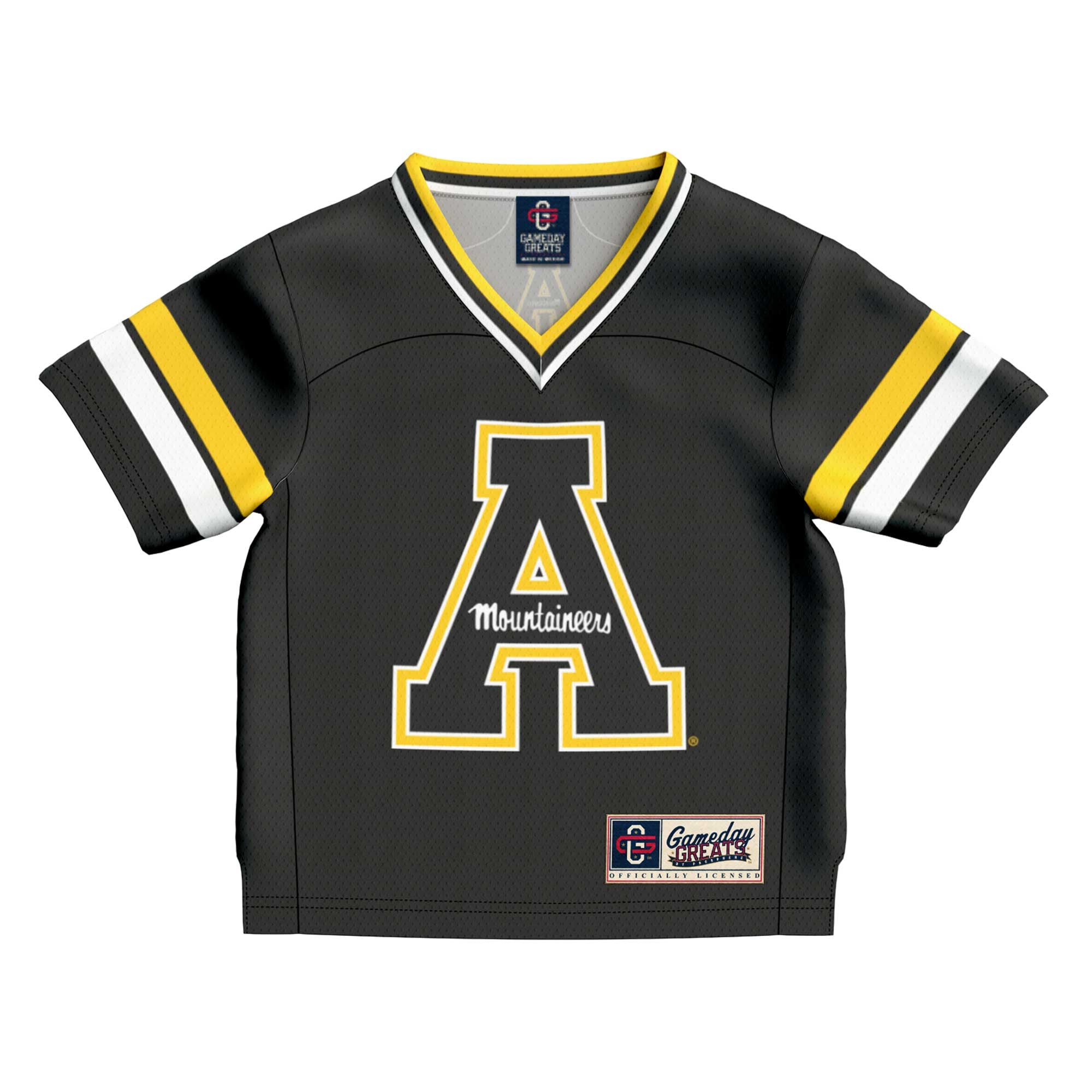 Infant #1 Black Appalachian State Mountaineers Collegiate Football Fashion Jersey