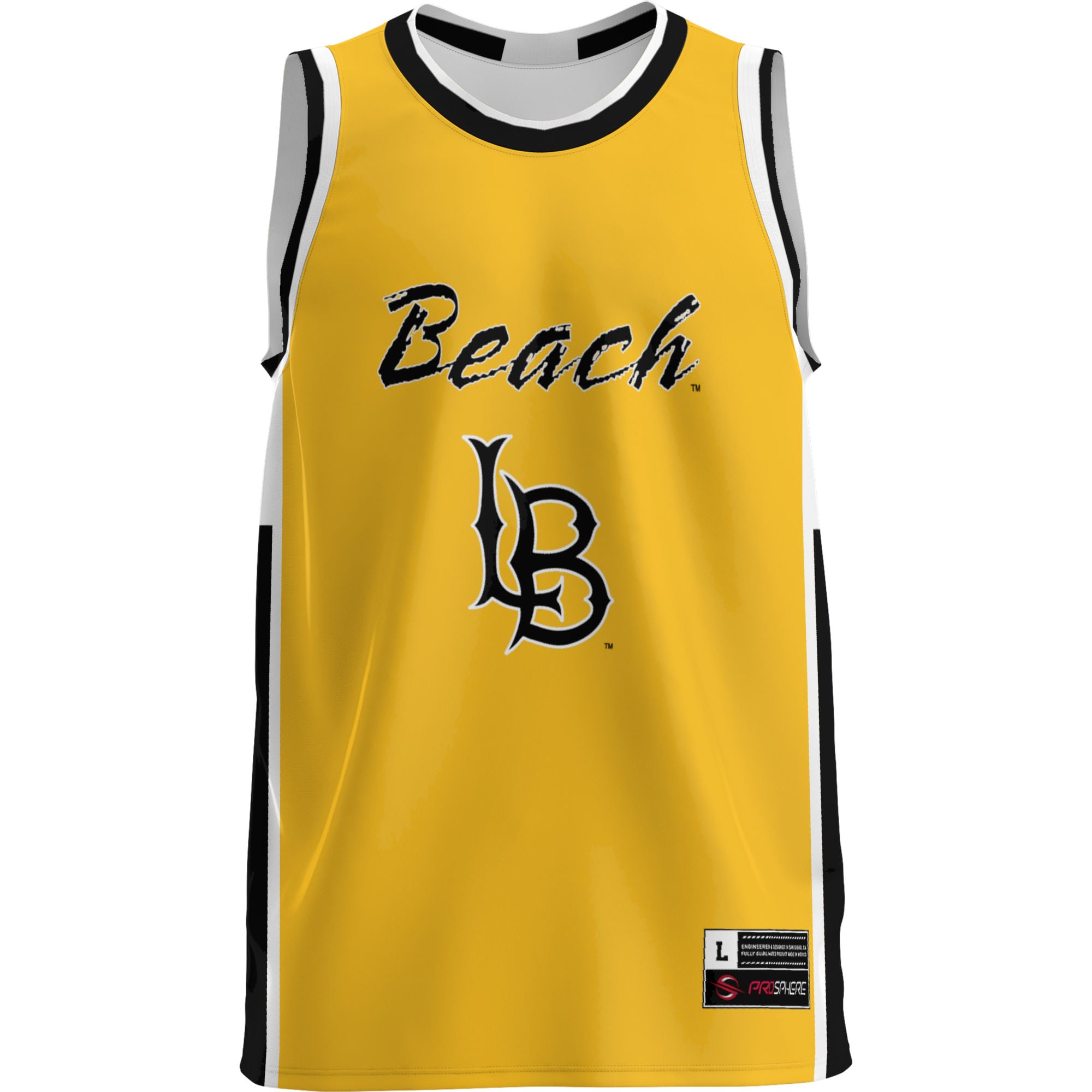 [DDG] Cal State Long Beach The Beach GameDay Greats Lightweight Basketball Jersey - Gold