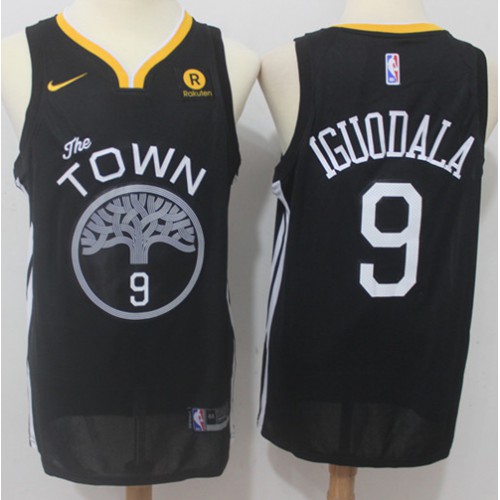 GSW Black Nike S. Warriors #9 NBA Jersey Game Day Wear Premium Quality
