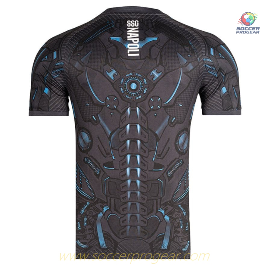 NAPLES Calcio Serie A 2025/26 Collection BLACK TRAINING JERSEY