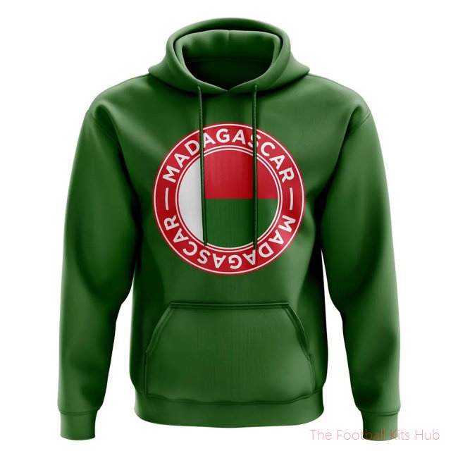 Men Madagascar Football Badge Hoodie (Green)