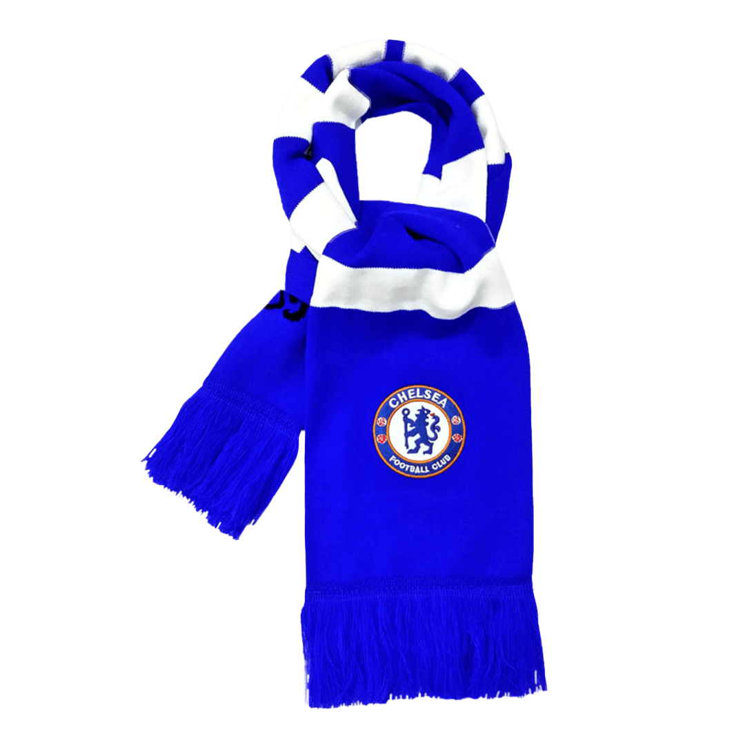 Chelsea Soccer knitting Scarf Blue&White Authentic Kit