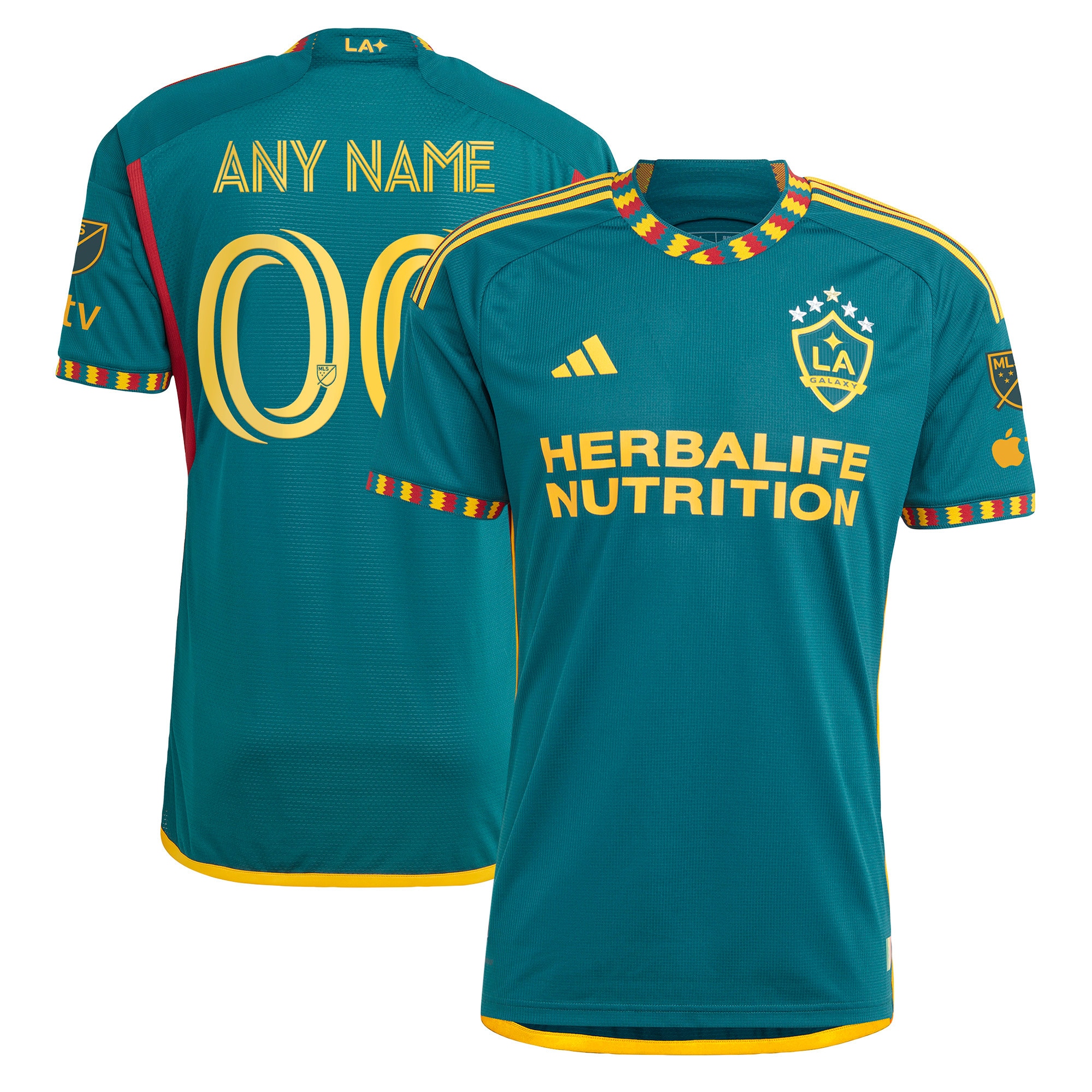 [SJH] LA Galaxy 2023 LA Kit Authentic Custom Jersey - Green