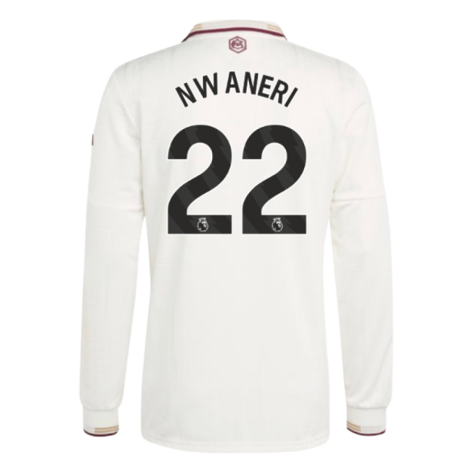 Arsenal 2025-20 Third Football Shirt Nwaneri Signature 22 L S