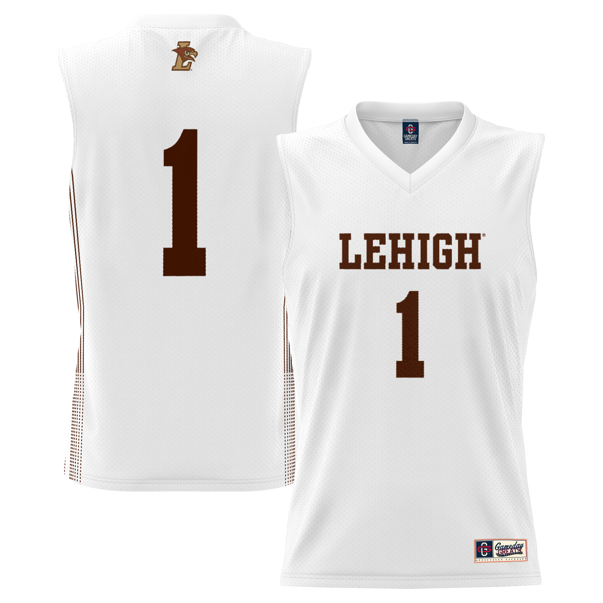 [NJP] Lehigh Mountain Hawks GameDay Greats Lightweight Basketball Jersey - White