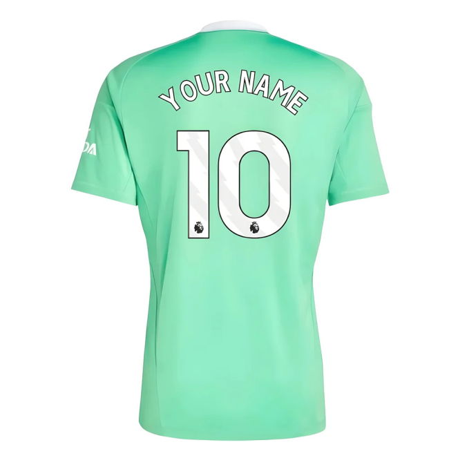 2025-2026 Arsenal Third Goalkeeper Shirt (Green) (Your Name)