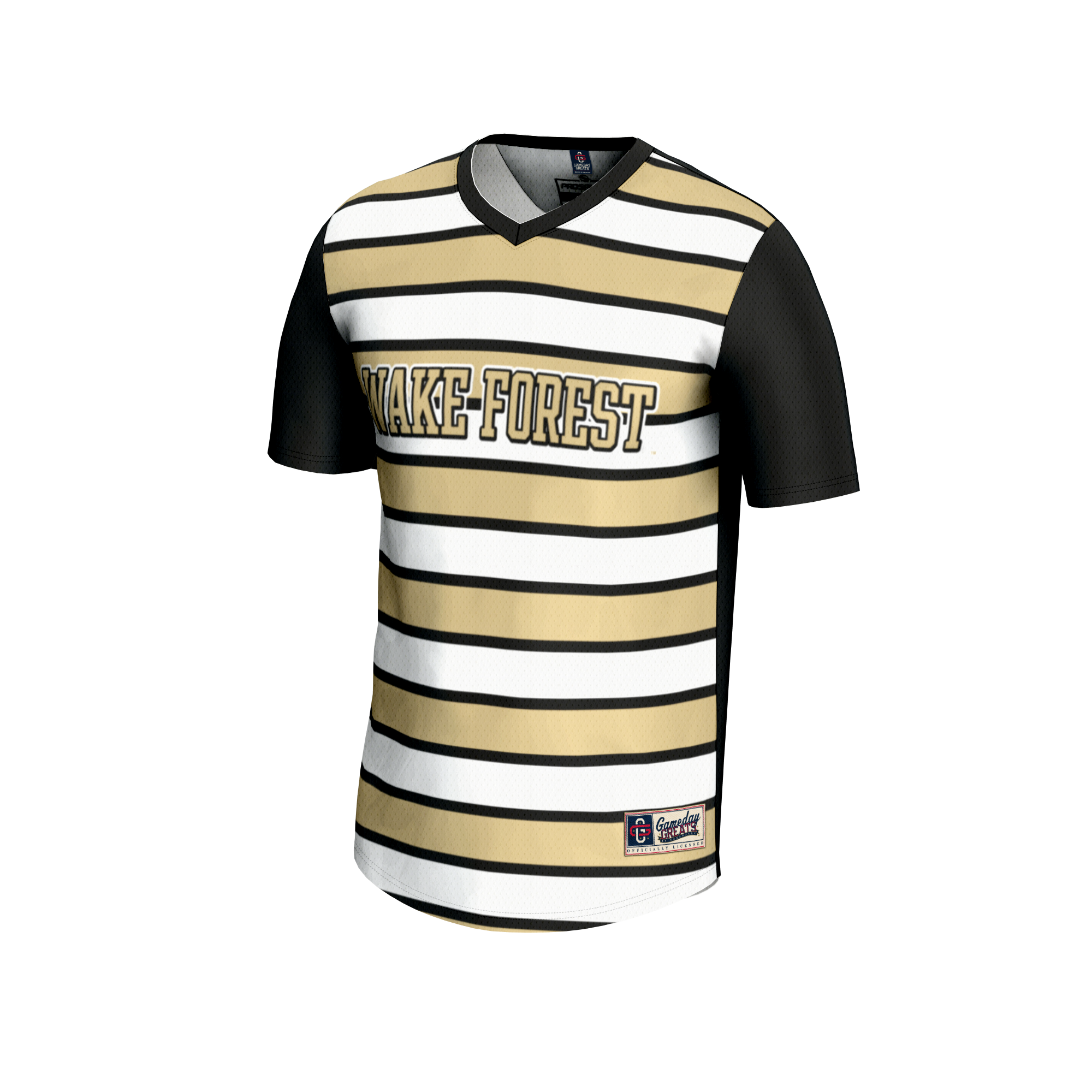 [LK] Wake Forest Demon Deacons GameDay Greats Unisex Lightweight Soccer Fashion Jersey - Black