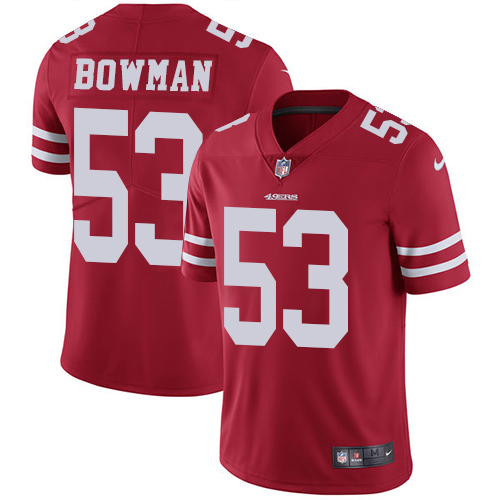 Authentic NFL SF 49ers #53 NaVorro Bowman Red Limited Jersey