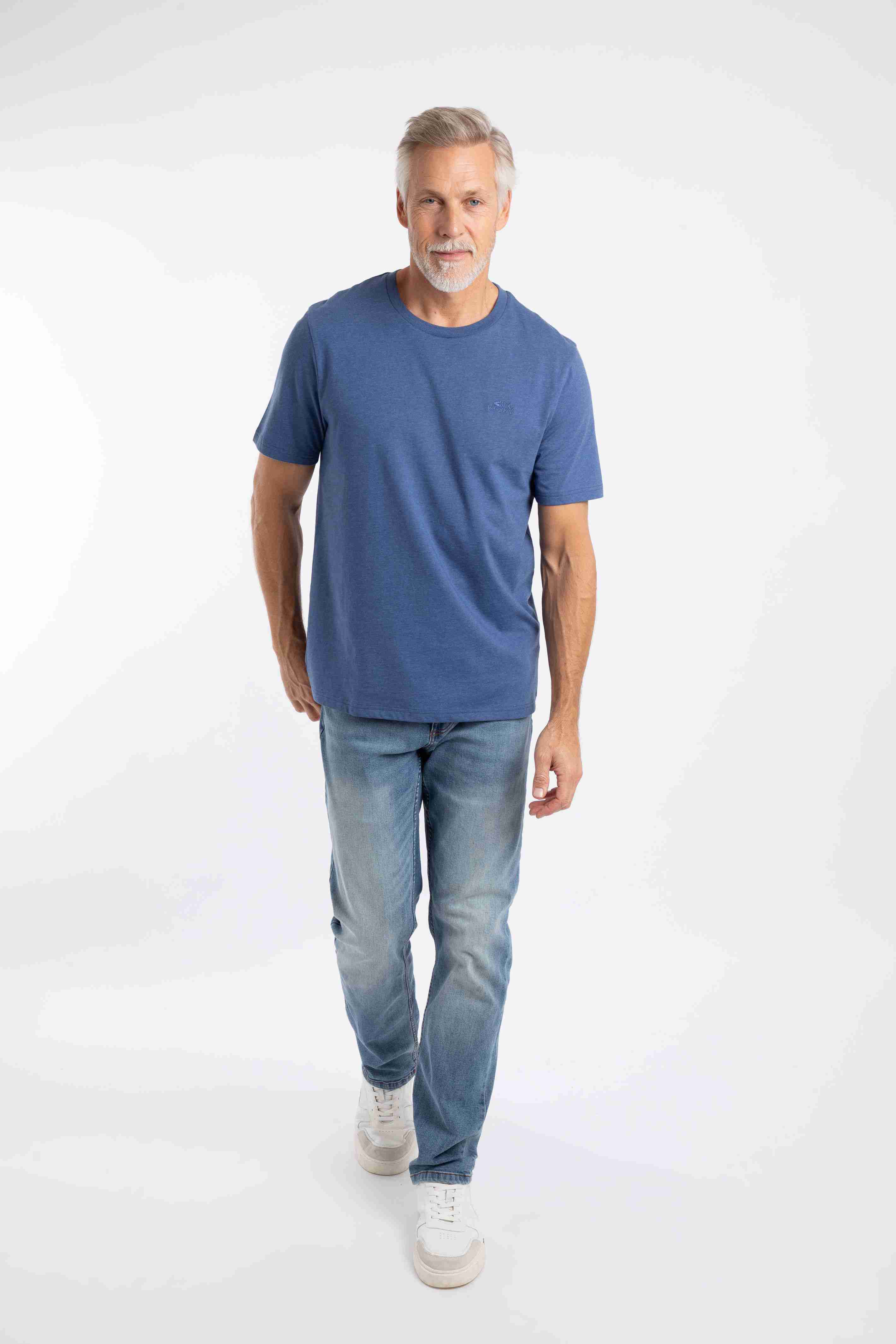 Hooked Branded T-Shirt Faded Blue
