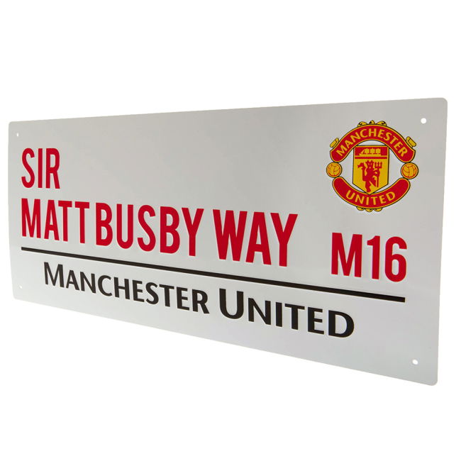 Adult Manchester United FC Sir Matt Busby Way Street Sign