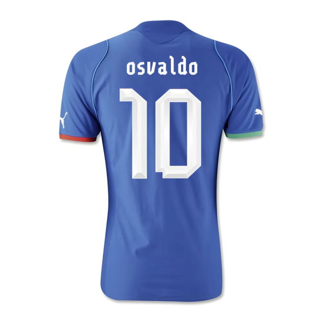 2013-14 Italy Home Shirt (Osvaldo 10) Quality Official Netherlands