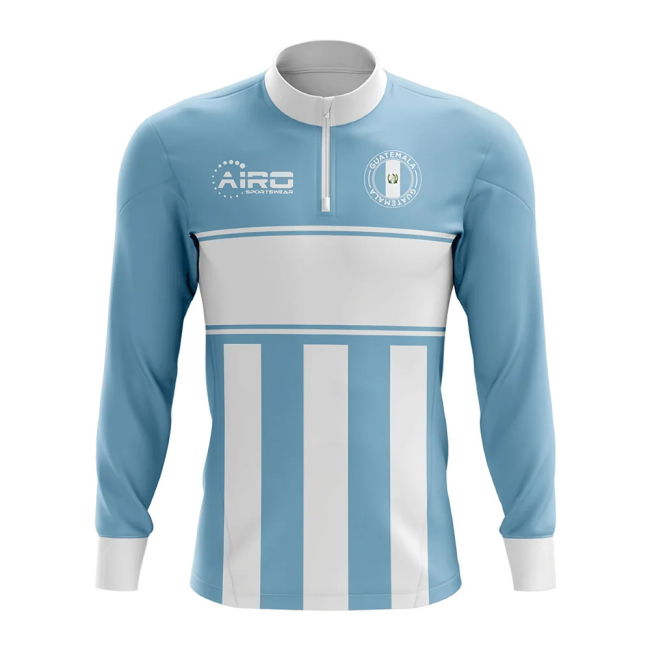 Collector'S-Item Guatemala Concept Football Half Zip Midlayer Top (Sky
