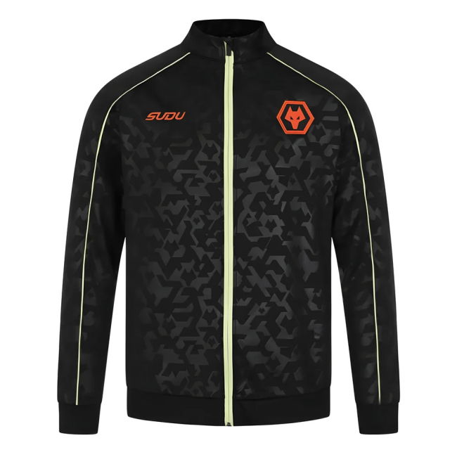 Adult 2024-2025 Wolves Pre Match Anthem Jacket (Black)