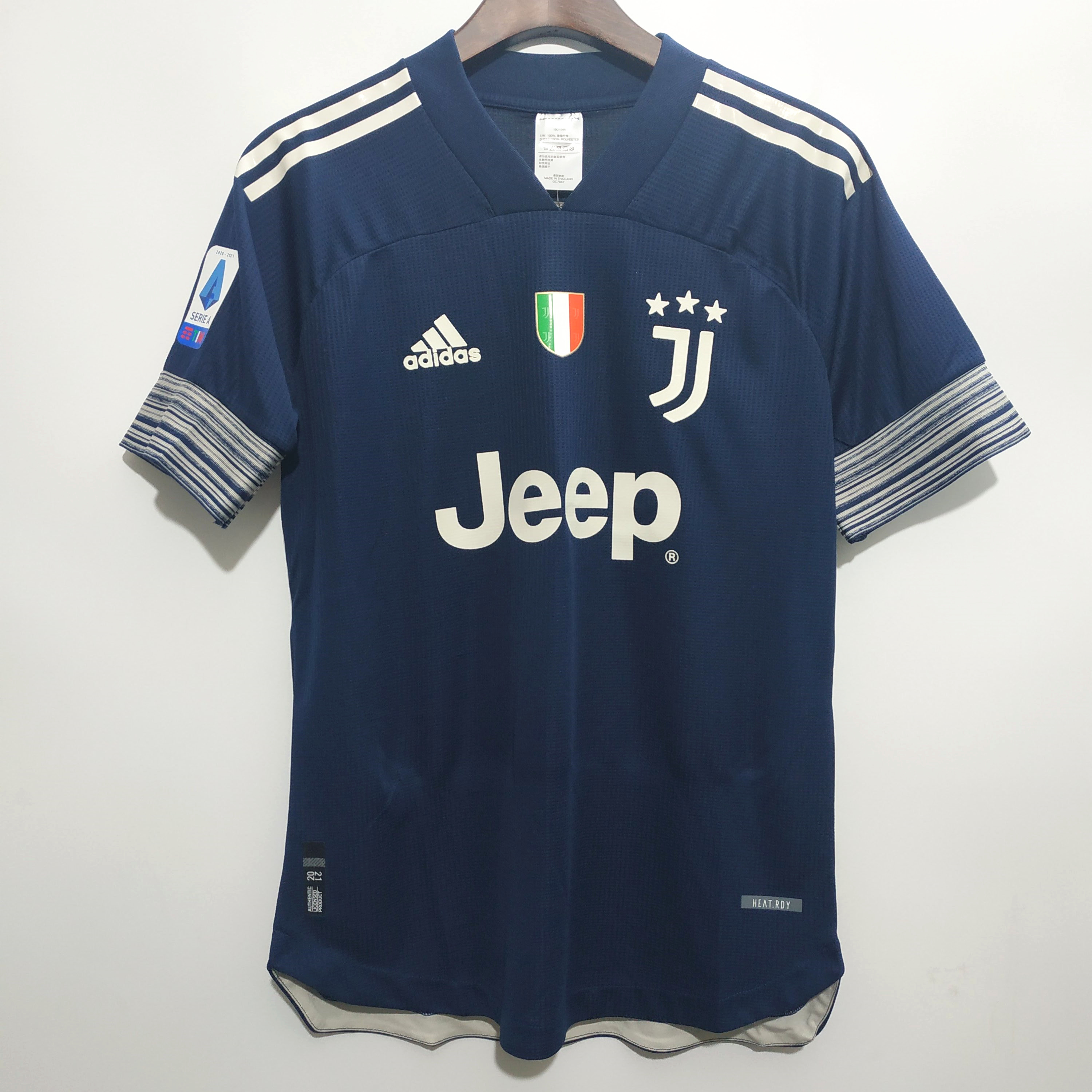 JUVENTUS 20-21 AWAY BLUE SOCCER JERSEY SHIRT PLAYER VERSION -