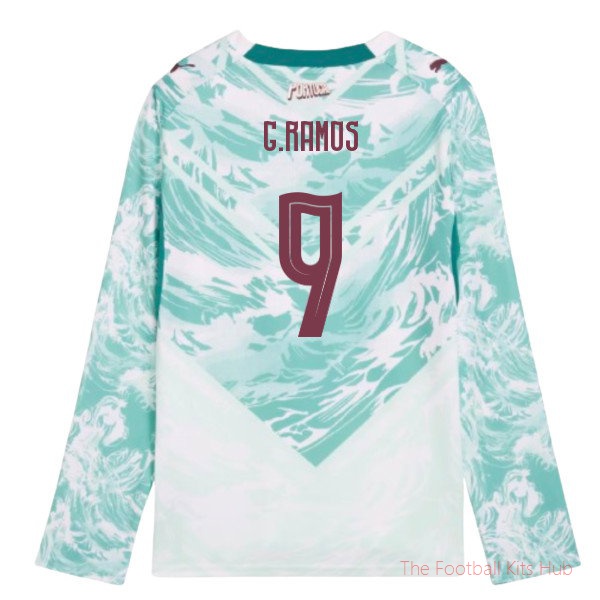 2026-2027 Portugal Long Sleeve Away Shirt (Kids) (G.Ramos 9)