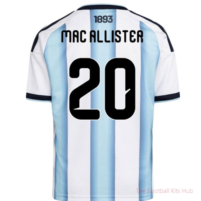 2026-2027 Argentina Home Shirt (Kids) (Mac Allister 20)