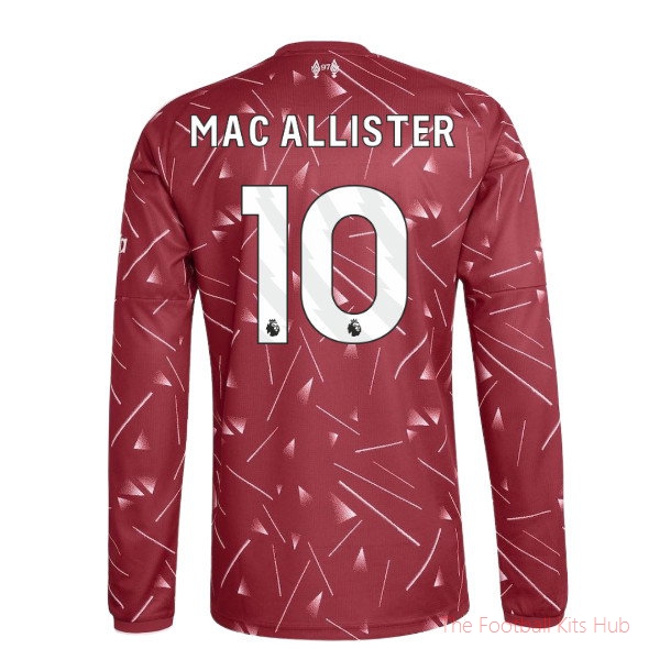 [JED] 2026-2027 Liverpool Long Sleeve Home Shirt Kids Mac Allister 10