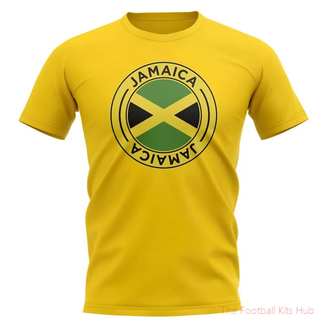 Jamaica Football Badge T-Shirt (Yellow)