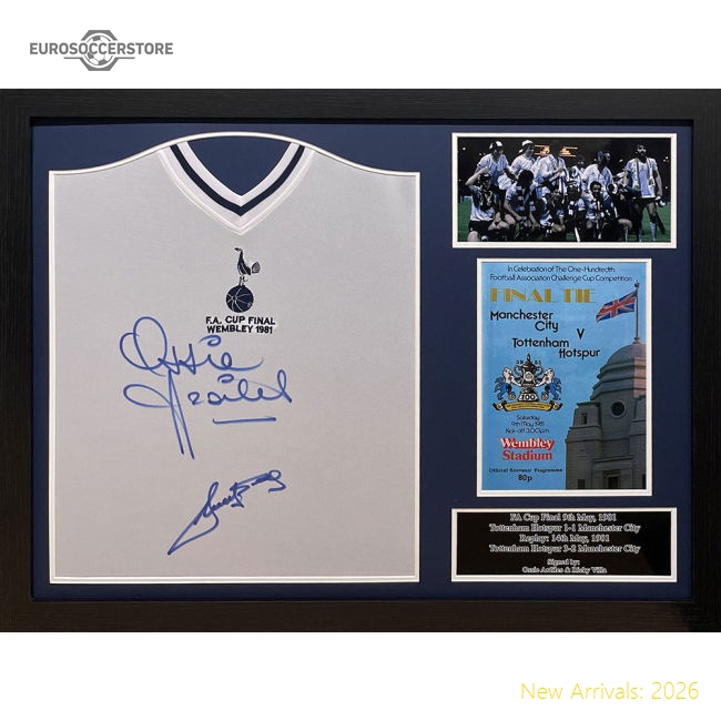 Tottenham Hotspur Fc 1981 Ardiles & Villa Signed Shirts (Dual Framed)