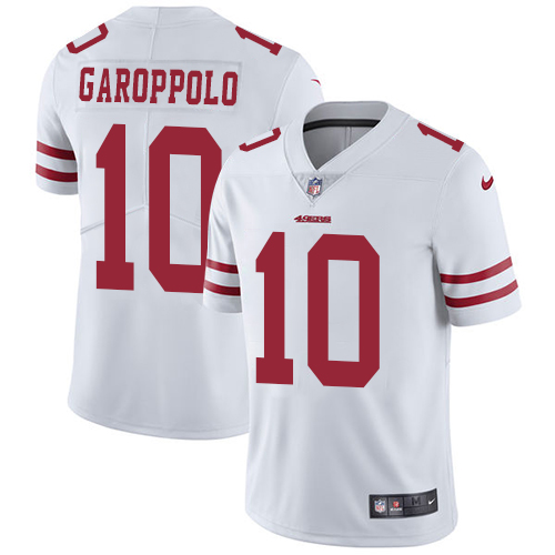 Premium NFL SF 49ers #10 Jimmy Garoppolo White Limited Jersey
