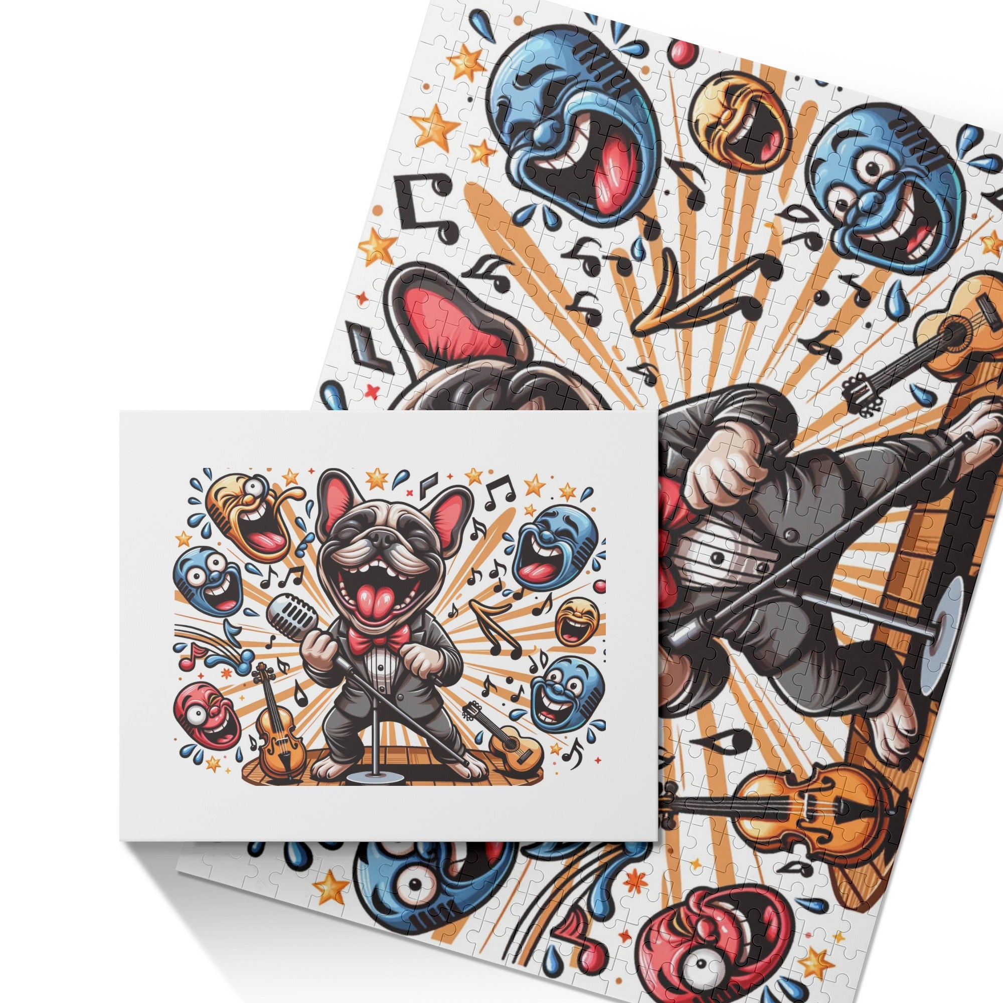 Minimal-Aesthetic Buddy - 500-piece Wooden Puzzle for Street Style