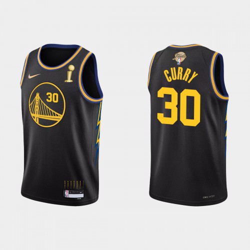 Black GSW Stephen Curry #30 Nike High-Quality Jersey Game Day Wear