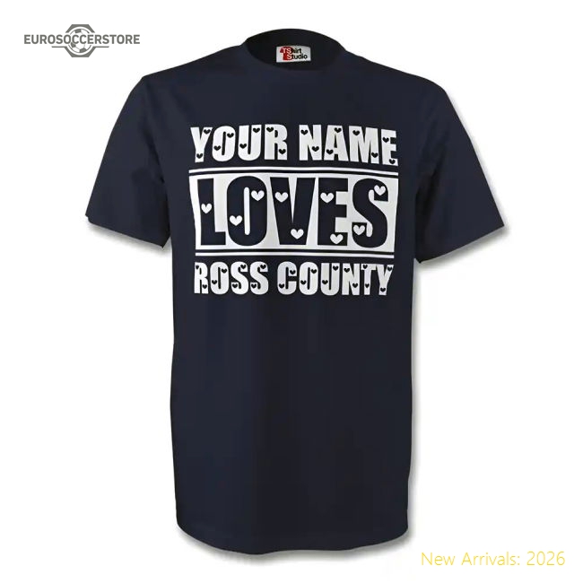 Your Name Loves Ross County T-shirt (navy) - Kids