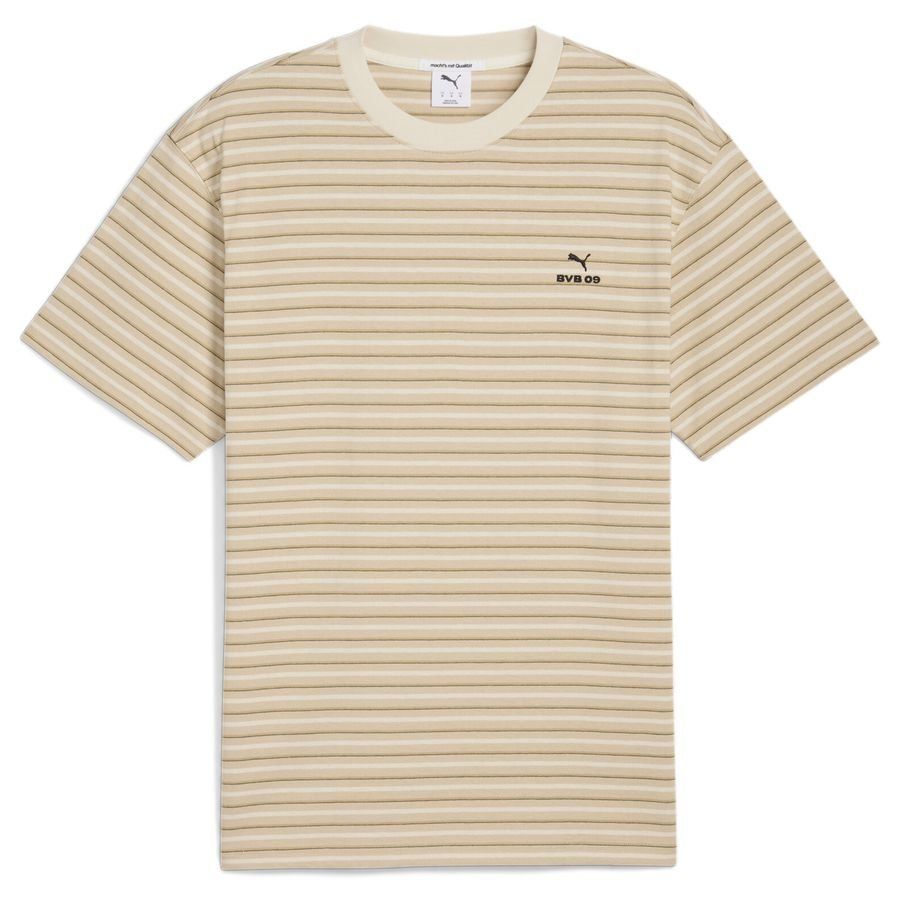 Dortmund T-Shirt MMQ Striped - Beige/Alpine Snow
