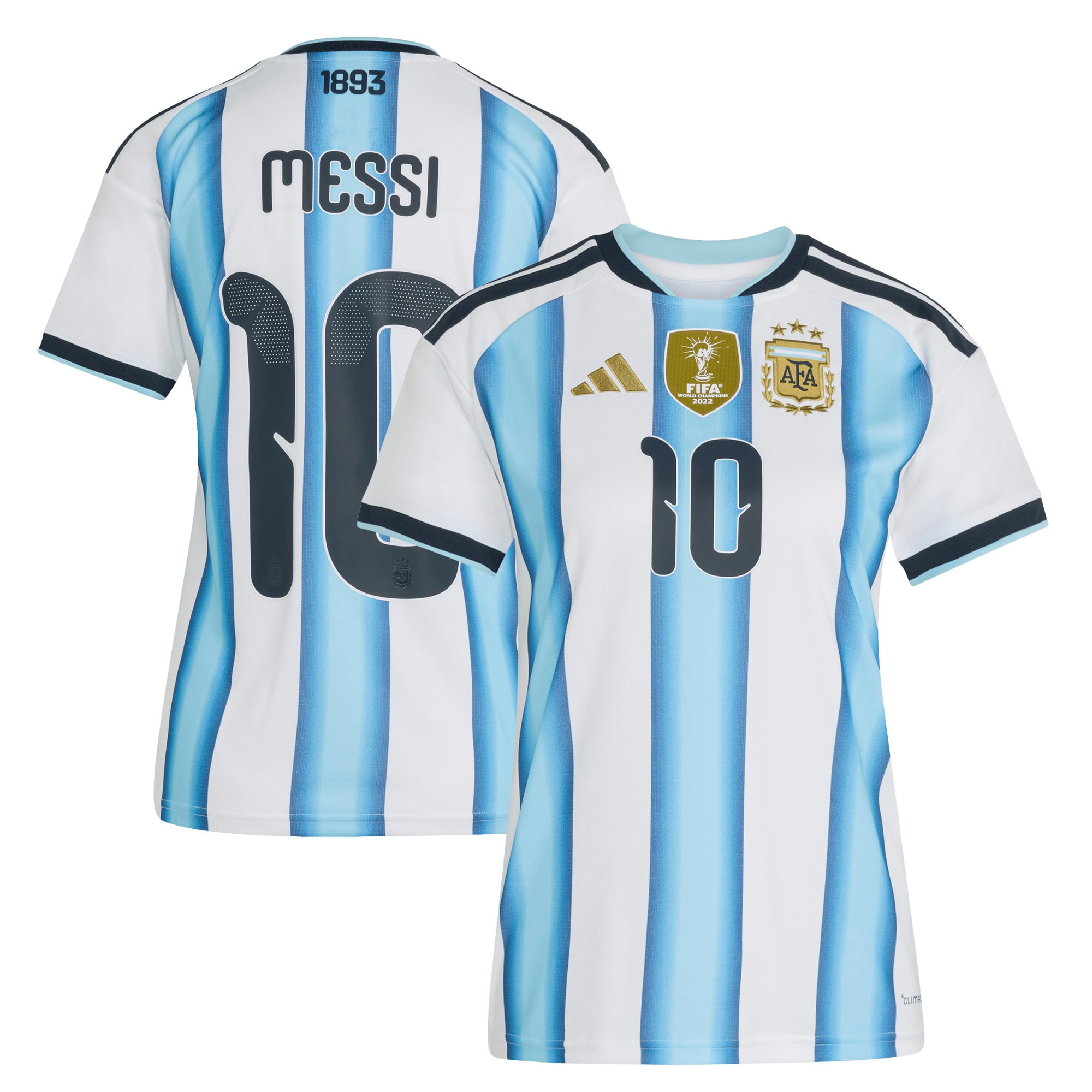 [SJH] Lionel Messi #10 Argentina National Team Women's 2026 Home Replica Jersey - White
