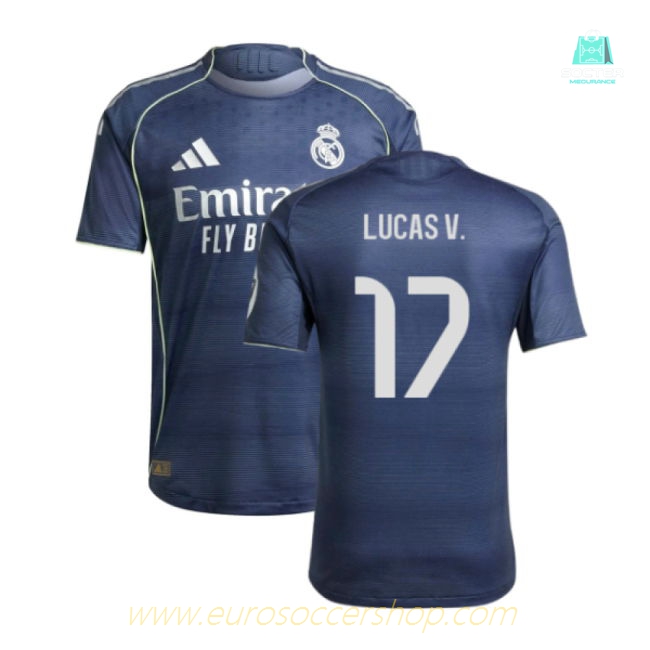 2025-2026 Real Madrid Authentic Away Shirt (Lucas V. 17)