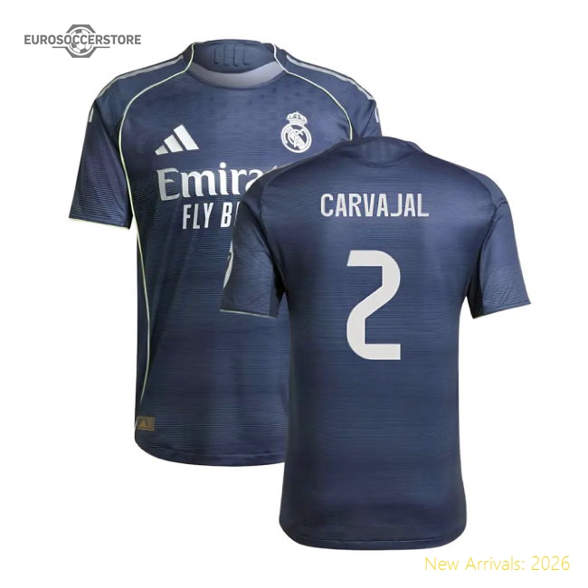 2025-2026 Real Madrid Authentic Away Shirt (Carvajal 2)