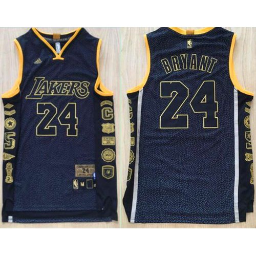Los Angeles Lakers Kobe Limited Stock Game Jersey Retro Style #24