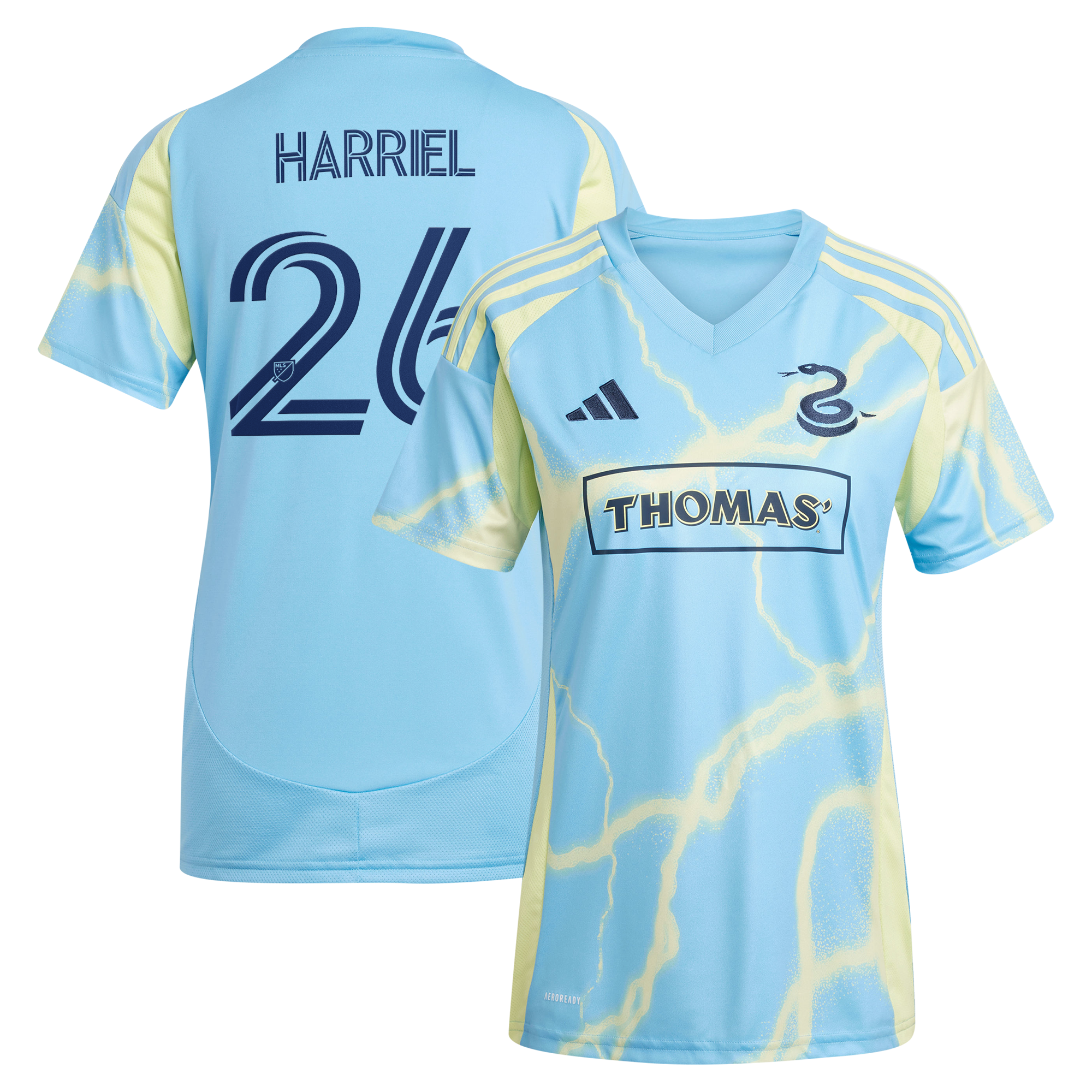 [LK] Nathan Harriel Philadelphia Union Women's 2025 The Voltage Kit Replica Jersey - Blue