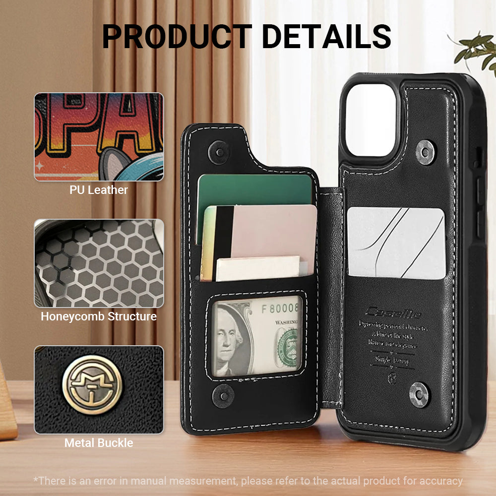 Kobe - Leather Wallet Case for for iPhone & Samsung