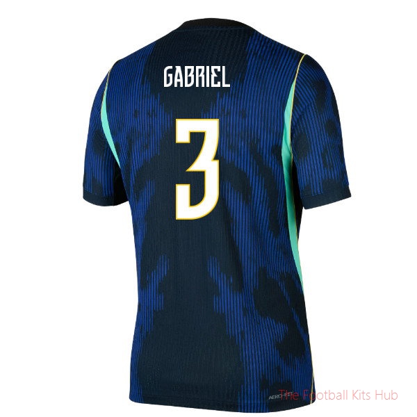 Brazil Match Away Jordan Aero-Fi 2026-2027 T-Shirt (Gabriel 3)
