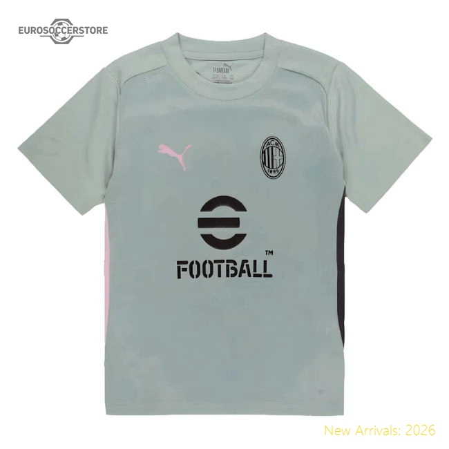 Supporter 2024-2025 Ac Milan Training Shirt (Green Fog) - Kids