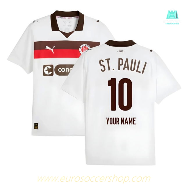 2025-2026 St Pauli Away Shirt (Your Name)