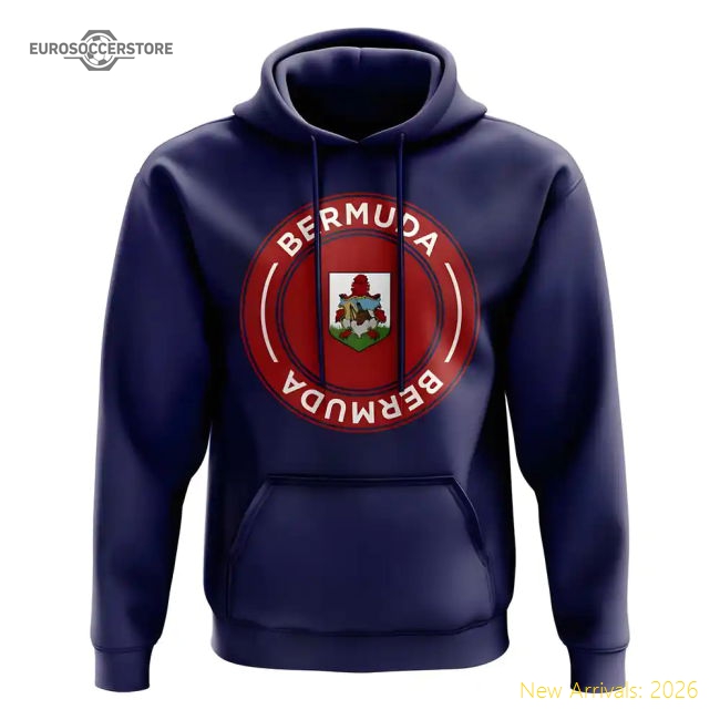 Exceptional Bermuda Football Badge Hoodie (navy) - World Cup Edition