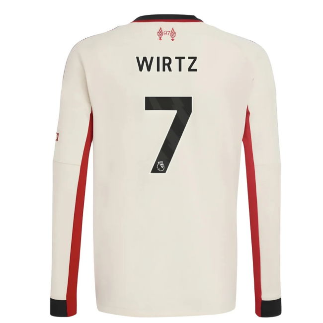 Pro Series Liverpool Liverpool Away Long Sleeve Shirt Kids Wirtz #...