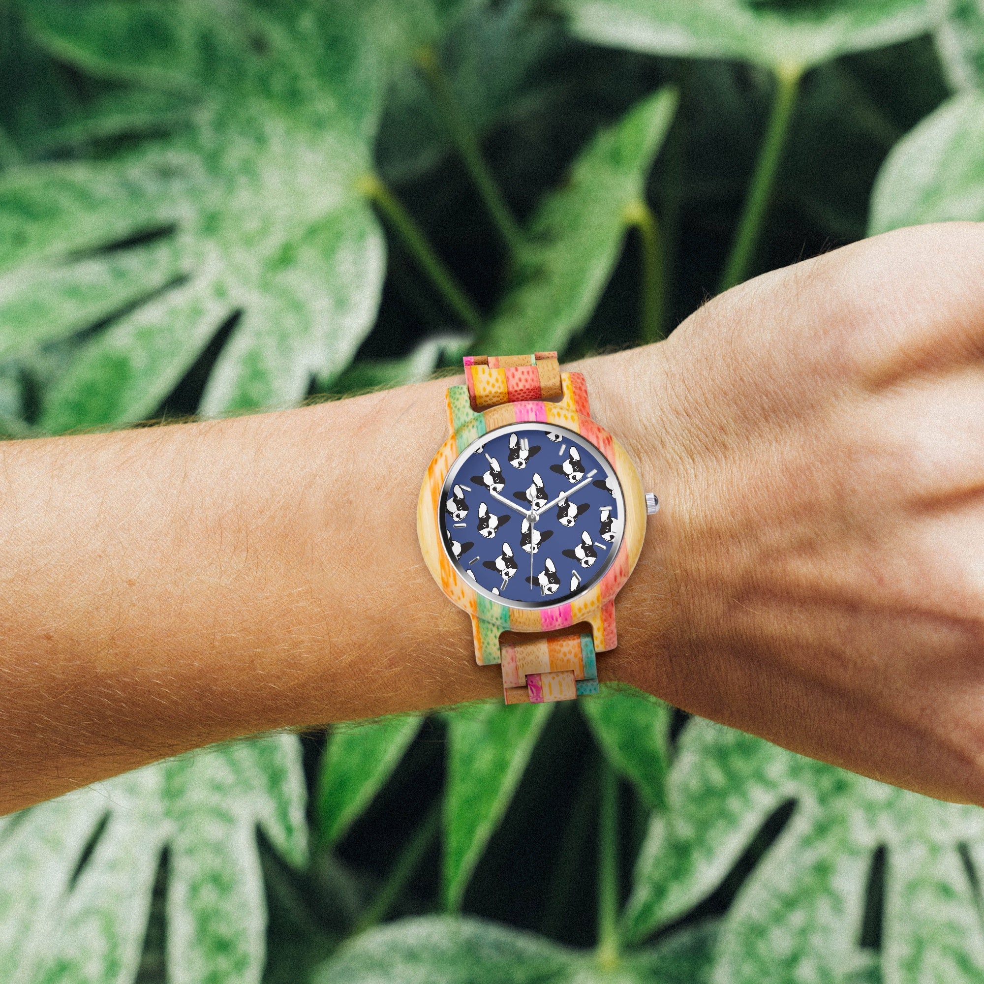 Bale - Stylish Wooden Watch for Frenchie Lovers