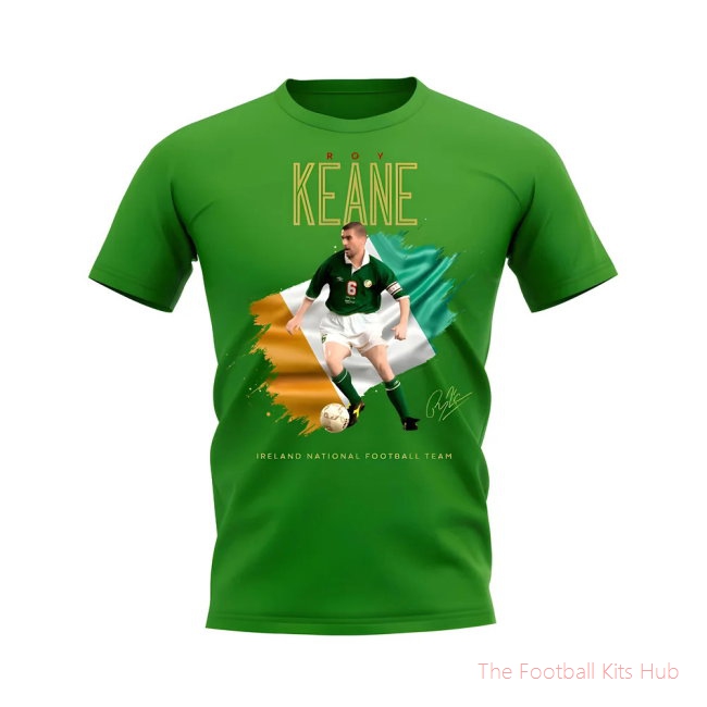Roy Keane Ireland Image T-Shirt (Green)