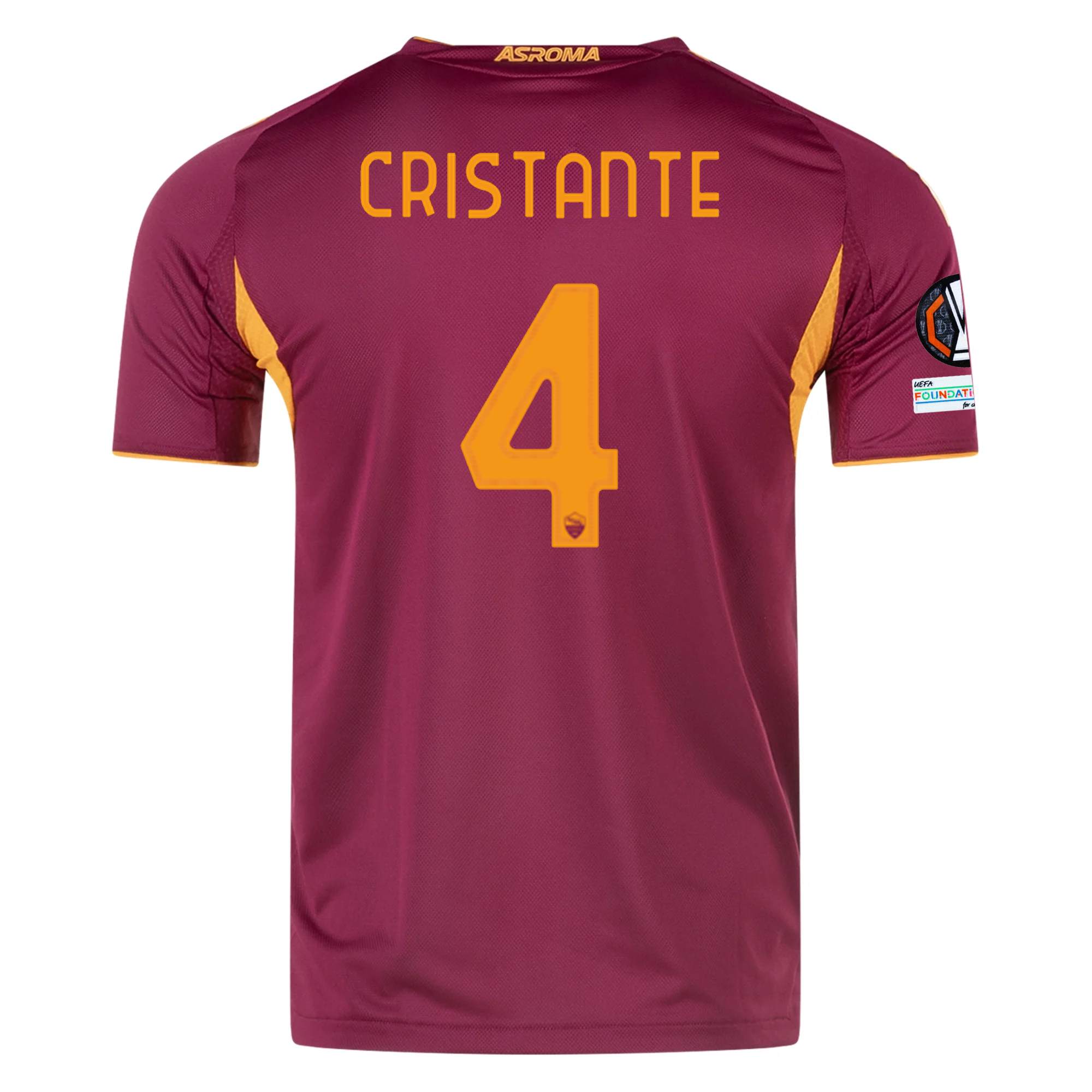 AS Roma Cristante 2025-2026 UEL Home Jersey – Authentic Shirt