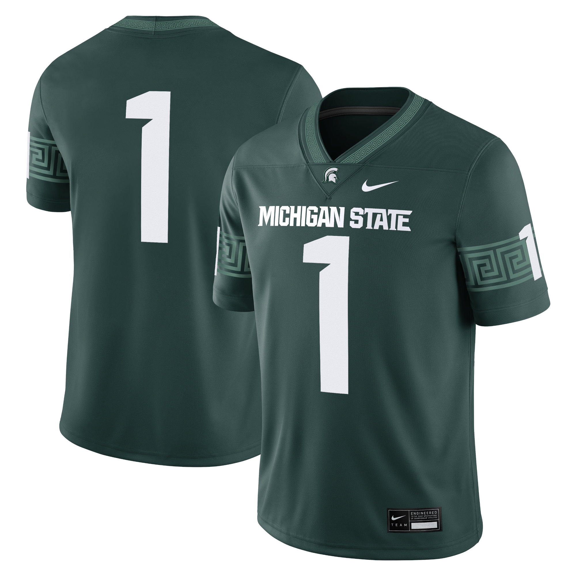 [NJP] Women's Michigan State Spartans Game Jersey - Green