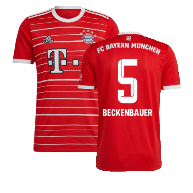 BECKENBAUER 5 Match Replica Bayern Munich Home Fan Shirt (Adults)
