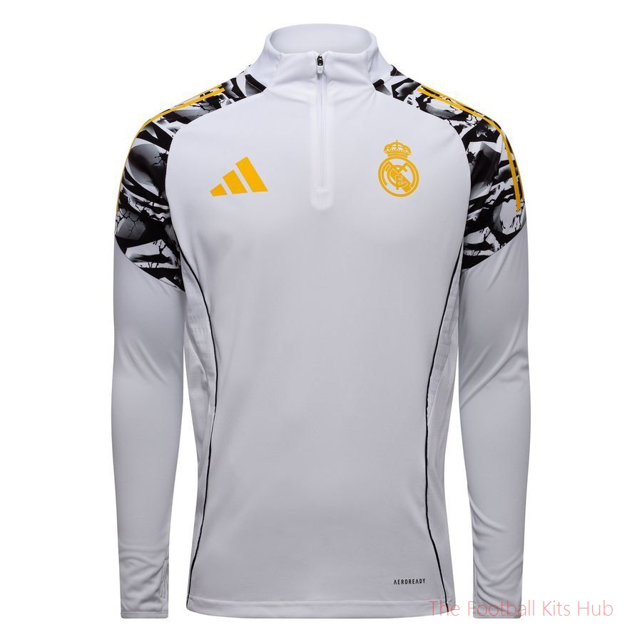 Real Madrid X Marvel Training Shirt Tiro 25 - White/Bold Gold Kids